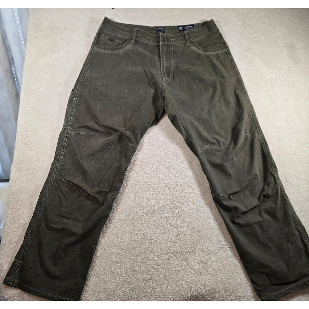 Kuhl  Vintage Patina Dye Pants Men’s Size 38x30 Gray Green